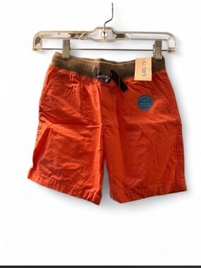 Carters boys Orange pull on shorts with Elastic waistband 5T